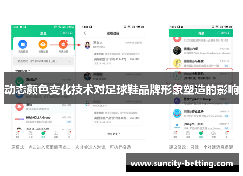 动态颜色变化技术对足球鞋品牌形象塑造的影响
